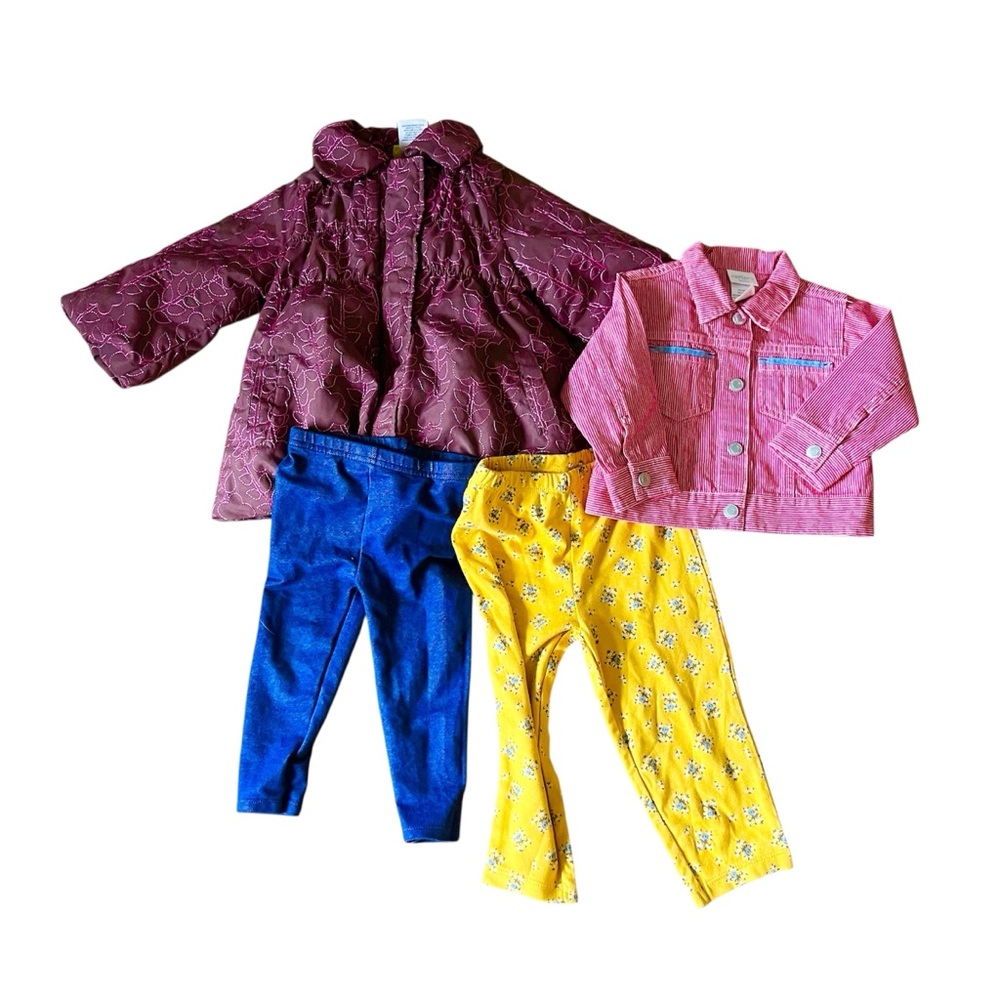 Girls Four Piece Lot Of Fall Winter 18 Month Pants Jacket And Coat